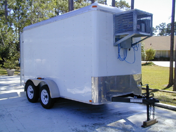 small refrigerated trailer- cooler trailers